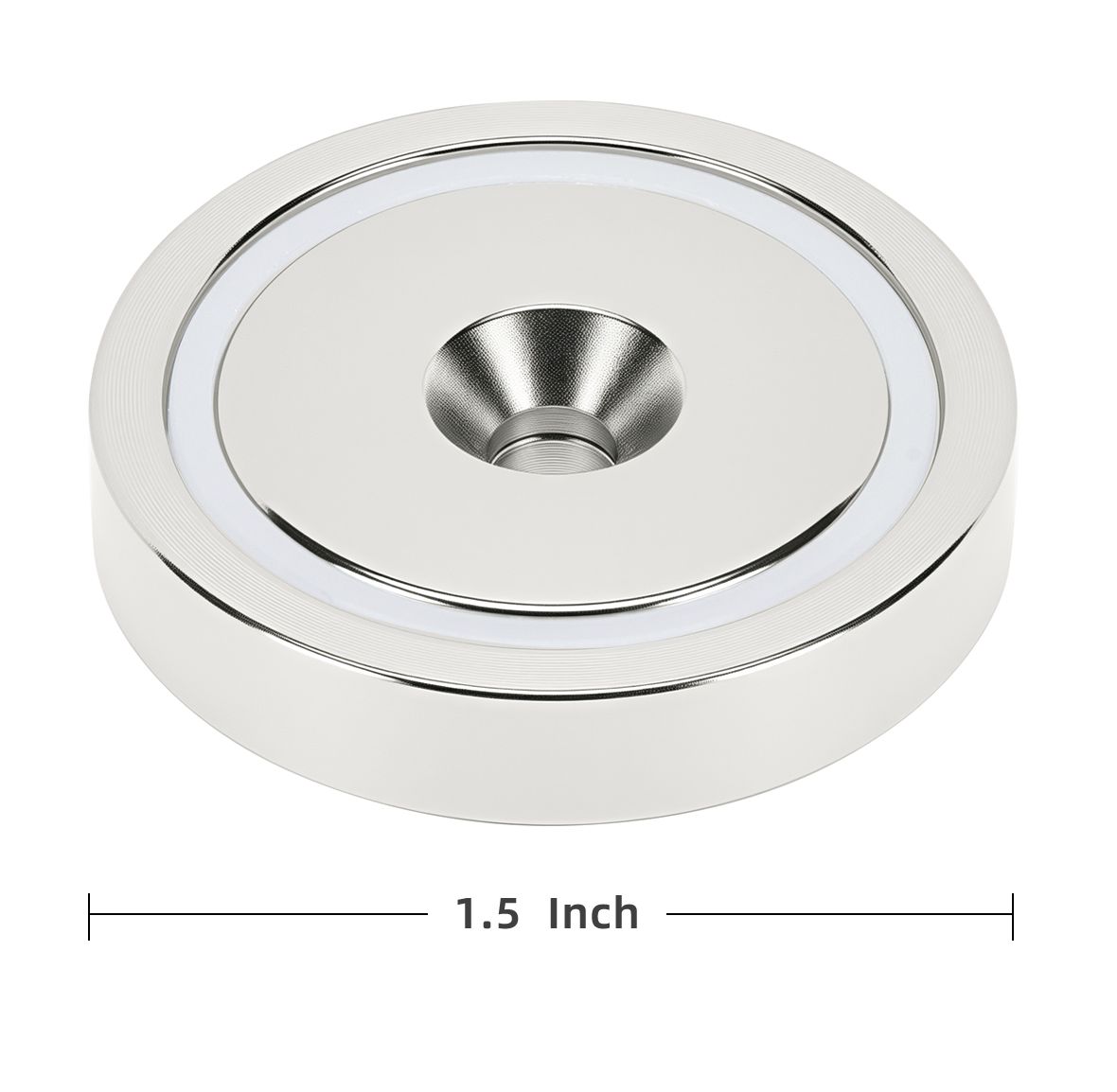 130 LB 1.5 x 0.31 inch Cup Magnets Neodymium Pot Magnet